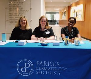 patient care team at pariser dermatology specialists in hampton roads