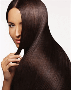 Woman with beautiful hair